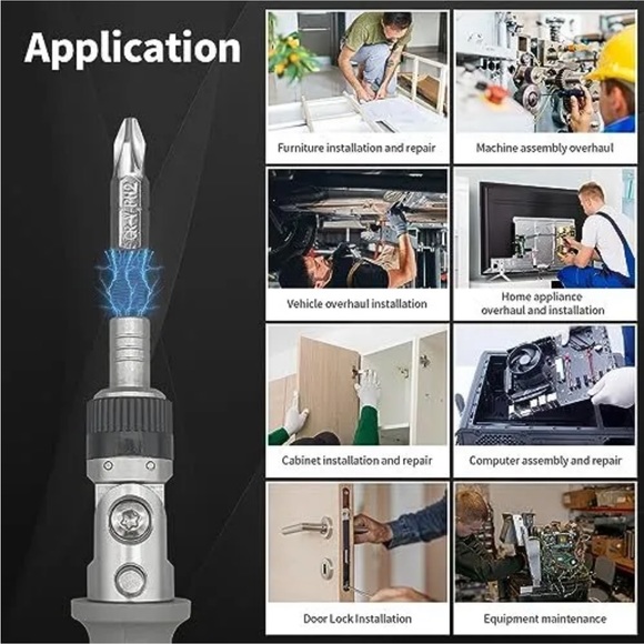 10-in-1 Multi Bit Ratcheting Screwdriver Set - Picture 7 of 9